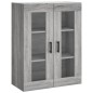vidaXL Armadietti a Parete 2 pz Grigio Sonoma in Legno Multistrato vidaXL Armadietti a Parete 2 pz Grigio Sonoma in Legno Multistrato