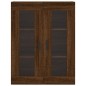 vidaXL Armadietti a Parete 2 pz Rovere Marrone in Legno Multistrato vidaXL Armadietti a Parete 2 pz Rovere Marrone in Legno Multistrato