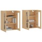 vidaXL Armadietti a Parete 2 pz Rovere Sonoma in Legno Multistrato vidaXL Armadietti a Parete 2 pz Rovere Sonoma in Legno Multistrato