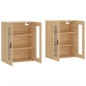 vidaXL Armadietti a Parete 2 pz Rovere Sonoma in Legno Multistrato vidaXL Armadietti a Parete 2 pz Rovere Sonoma in Legno Multistrato