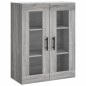 vidaXL Armadietti a Parete 2 pz Grigio Sonoma in Legno Multistrato vidaXL Armadietti a Parete 2 pz Grigio Sonoma in Legno Multistrato