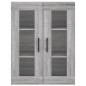 vidaXL Armadietti a Parete 2 pz Grigio Sonoma in Legno Multistrato vidaXL Armadietti a Parete 2 pz Grigio Sonoma in Legno Multistrato