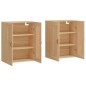 vidaXL Armadietti a Parete 2 pz Rovere Sonoma in Legno Multistrato vidaXL Armadietti a Parete 2 pz Rovere Sonoma in Legno Multistrato
