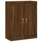 vidaXL Armadietti a Parete 2 pz Rovere Marrone in Legno Multistrato
