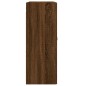 vidaXL Armadietti a Parete 2 pz Rovere Marrone in Legno Multistrato