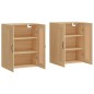 vidaXL Armadietti a Parete 2 pz Rovere Sonoma in Legno Multistrato vidaXL Armadietti a Parete 2 pz Rovere Sonoma in Legno Multistrato