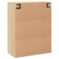 vidaXL Armadietti a Parete 2 pz Rovere Sonoma in Legno Multistrato vidaXL Armadietti a Parete 2 pz Rovere Sonoma in Legno Multistrato