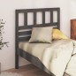 Testiera per Letto Grigia 96x4x100 cm in Legno Massello di Pino Testiera per Letto Grigia 96x4x100 cm in Legno Massello di Pino