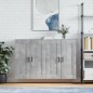 vidaXL Armadietti a Parete 2 pz Grigio Cemento in Legno Multistrato vidaXL Armadietti a Parete 2 pz Grigio Cemento in Legno Multistrato
