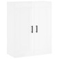 vidaXL Armadietti a Parete 2 pz Bianco Lucido in Legno Multistrato vidaXL Armadietti a Parete 2 pz Bianco Lucido in Legno Multistrato