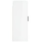 vidaXL Armadietti a Parete 2 pz Bianco Lucido in Legno Multistrato vidaXL Armadietti a Parete 2 pz Bianco Lucido in Legno Multistrato