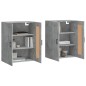 vidaXL Armadietti a Parete 2 pz Grigio Cemento in Legno Multistrato vidaXL Armadietti a Parete 2 pz Grigio Cemento in Legno Multistrato