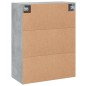 vidaXL Armadietti a Parete 2 pz Grigio Cemento in Legno Multistrato vidaXL Armadietti a Parete 2 pz Grigio Cemento in Legno Multistrato