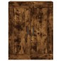 vidaXL Armadietti a Parete 2 pz Rovere Fumo in Legno Multistrato vidaXL Armadietti a Parete 2 pz Rovere Fumo in Legno Multistrato