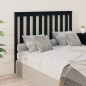 Testiera per Letto Nera 126x6x101 cm in Legno Massello di Pino Testiera per Letto Nera 126x6x101 cm in Legno Massello di Pino