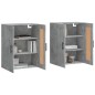 vidaXL Armadietti a Parete 2 pz Grigio Cemento in Legno Multistrato vidaXL Armadietti a Parete 2 pz Grigio Cemento in Legno Multistrato