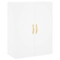 vidaXL Credenza Bianca 69,5x34x180 cm in Legno Multistrato
