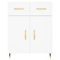 vidaXL Credenza Bianca 69,5x34x180 cm in Legno Multistrato