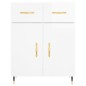 vidaXL Credenza Bianco Lucido 69,5x34x180 cm in Legno Multistrato vidaXL Credenza Bianco Lucido 69,5x34x180 cm in Legno Multistrato