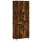 vidaXL Credenza Rovere Fumo 69,5x34x180 cm in Legno Multistrato vidaXL Credenza Rovere Fumo 69,5x34x180 cm in Legno Multistrato