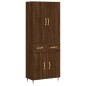 vidaXL Credenza Rovere Marrone 69,5x34x180 cm in Legno Multistrato vidaXL Credenza Rovere Marrone 69,5x34x180 cm in Legno Multistrato