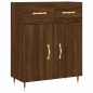vidaXL Credenza Rovere Marrone 69,5x34x180 cm in Legno Multistrato vidaXL Credenza Rovere Marrone 69,5x34x180 cm in Legno Multistrato