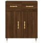 vidaXL Credenza Rovere Marrone 69,5x34x180 cm in Legno Multistrato vidaXL Credenza Rovere Marrone 69,5x34x180 cm in Legno Multistrato