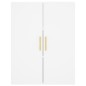 vidaXL Credenza Bianca 69,5x34x180 cm in Legno Multistrato