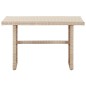 Tavolo da Giardino Beige 110x60x67 cm in Polyrattan Tavolo da Giardino Beige 110x60x67 cm in Polyrattan