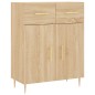 vidaXL Credenza Rovere Sonoma 69,5x34x180 cm in Legno Multistrato vidaXL Credenza Rovere Sonoma 69,5x34x180 cm in Legno Multistrato