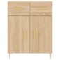 vidaXL Credenza Rovere Sonoma 69,5x34x180 cm in Legno Multistrato vidaXL Credenza Rovere Sonoma 69,5x34x180 cm in Legno Multistrato