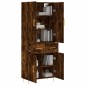 vidaXL Credenza Rovere Fumo 69,5x34x180 cm in Legno Multistrato vidaXL Credenza Rovere Fumo 69,5x34x180 cm in Legno Multistrato