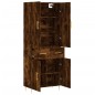 vidaXL Credenza Rovere Fumo 69,5x34x180 cm in Legno Multistrato vidaXL Credenza Rovere Fumo 69,5x34x180 cm in Legno Multistrato