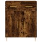 vidaXL Credenza Rovere Fumo 69,5x34x180 cm in Legno Multistrato vidaXL Credenza Rovere Fumo 69,5x34x180 cm in Legno Multistrato