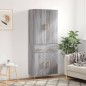 vidaXL Credenza Grigio Sonoma 69,5x34x180 cm in Legno Multistrato vidaXL Credenza Grigio Sonoma 69,5x34x180 cm in Legno Multistrato