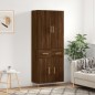 vidaXL Credenza Rovere Marrone 69,5x34x180 cm in Legno Multistrato vidaXL Credenza Rovere Marrone 69,5x34x180 cm in Legno Multistrato