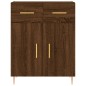 vidaXL Credenza Rovere Marrone 69,5x34x180 cm in Legno Multistrato vidaXL Credenza Rovere Marrone 69,5x34x180 cm in Legno Multistrato