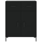 vidaXL Credenza Nera 69,5x34x180 cm in Legno Multistrato vidaXL Credenza Nera 69,5x34x180 cm in Legno Multistrato