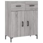 vidaXL Credenza Grigio Sonoma 69,5x34x180 cm in Legno Multistrato vidaXL Credenza Grigio Sonoma 69,5x34x180 cm in Legno Multistrato