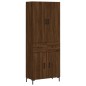 vidaXL Credenza Rovere Marrone 69,5x34x180 cm in Legno Multistrato vidaXL Credenza Rovere Marrone 69,5x34x180 cm in Legno Multistrato