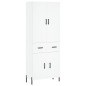 vidaXL Credenza Bianca 69,5x34x180 cm in Legno Multistrato vidaXL Credenza Bianca 69,5x34x180 cm in Legno Multistrato
