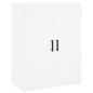 vidaXL Credenza Bianca 69,5x34x180 cm in Legno Multistrato vidaXL Credenza Bianca 69,5x34x180 cm in Legno Multistrato