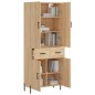 vidaXL Credenza Rovere Sonoma 69,5x34x180 cm in Legno Multistrato vidaXL Credenza Rovere Sonoma 69,5x34x180 cm in Legno Multistrato