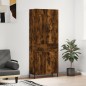 vidaXL Credenza Rovere Fumo 69,5x34x180 cm in Legno Multistrato vidaXL Credenza Rovere Fumo 69,5x34x180 cm in Legno Multistrato