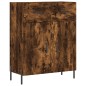 vidaXL Credenza Rovere Fumo 69,5x34x180 cm in Legno Multistrato vidaXL Credenza Rovere Fumo 69,5x34x180 cm in Legno Multistrato