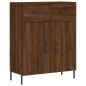 vidaXL Credenza Rovere Marrone 69,5x34x180 cm in Legno Multistrato vidaXL Credenza Rovere Marrone 69,5x34x180 cm in Legno Multistrato