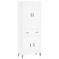vidaXL Credenza Bianca 69,5x34x180 cm in Legno Multistrato vidaXL Credenza Bianca 69,5x34x180 cm in Legno Multistrato