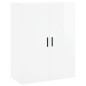 vidaXL Credenza Bianco Lucido 69,5x34x180 cm in Legno Multistrato vidaXL Credenza Bianco Lucido 69,5x34x180 cm in Legno Multistrato