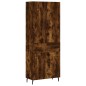 vidaXL Credenza Rovere Fumo 69,5x34x180 cm in Legno Multistrato vidaXL Credenza Rovere Fumo 69,5x34x180 cm in Legno Multistrato