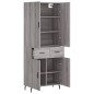 vidaXL Credenza Grigio Sonoma 69,5x34x180 cm in Legno Multistrato vidaXL Credenza Grigio Sonoma 69,5x34x180 cm in Legno Multistrato
